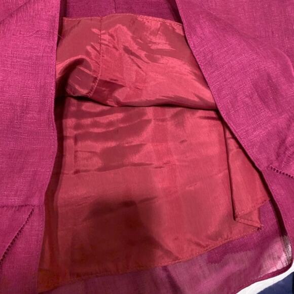 BHLDN Anthropologie Vivacity Fuschia Fit and Flare Deep V Sleeveless Mini Dress - Picture 11 of 14